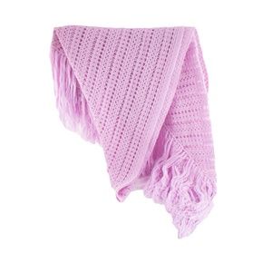Vintage Handmade Lilac Lavender Cottagecore Shawl